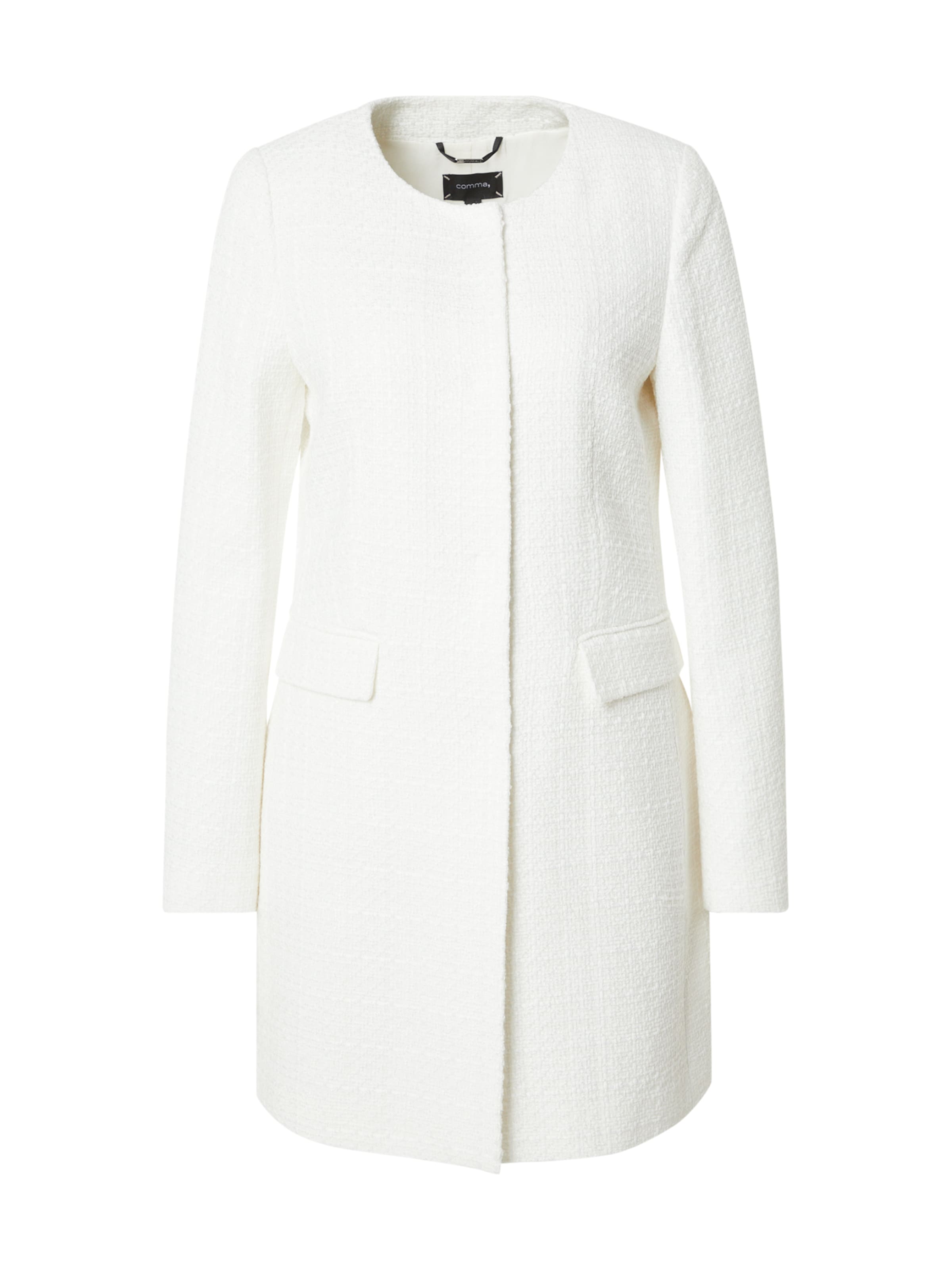 COMMA - Sobretudo meia-estação em branco: frente