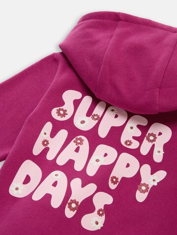 TOM TAILOR Sweat jacket in Pink