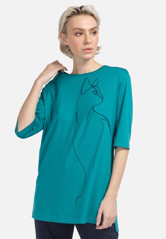 HELMIDGE Shirt in Groen: voorkant