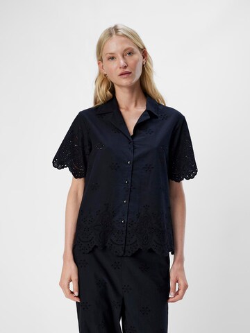 OBJECT Blouse 'ELISE' in Black: front