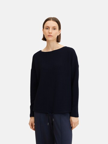 TOM TAILOR Sweatshirt in Blau: predná strana