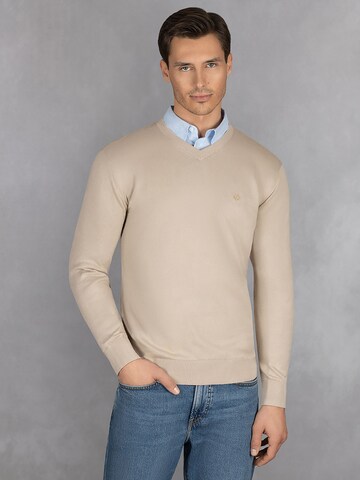 Pull-over GIESSWEIN en beige : devant