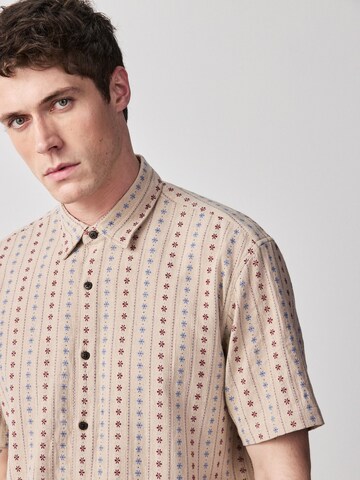 Next Regularny krój Koszula w kolorze brązowy