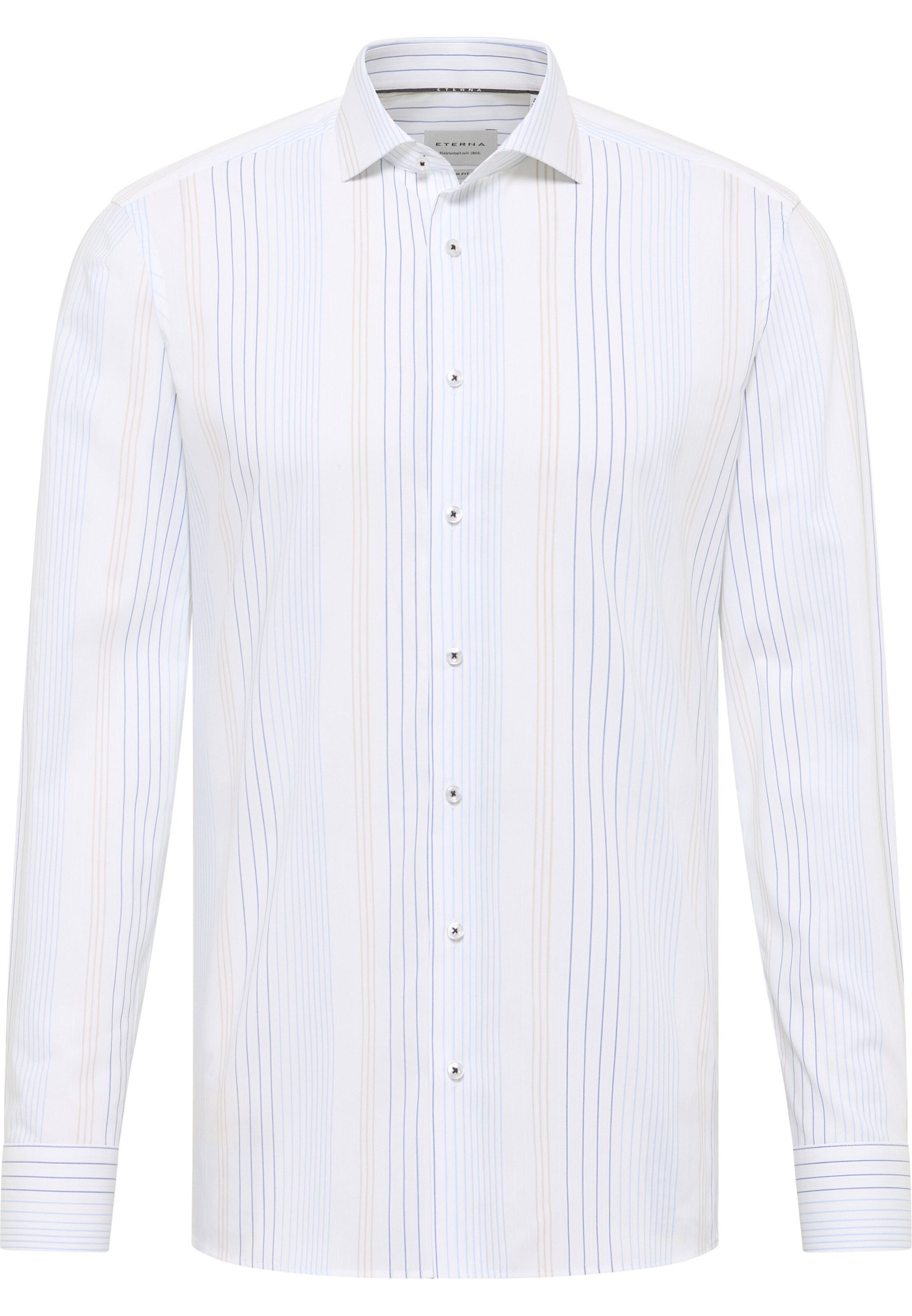 ETERNA Slim fit Business shirt in White: front