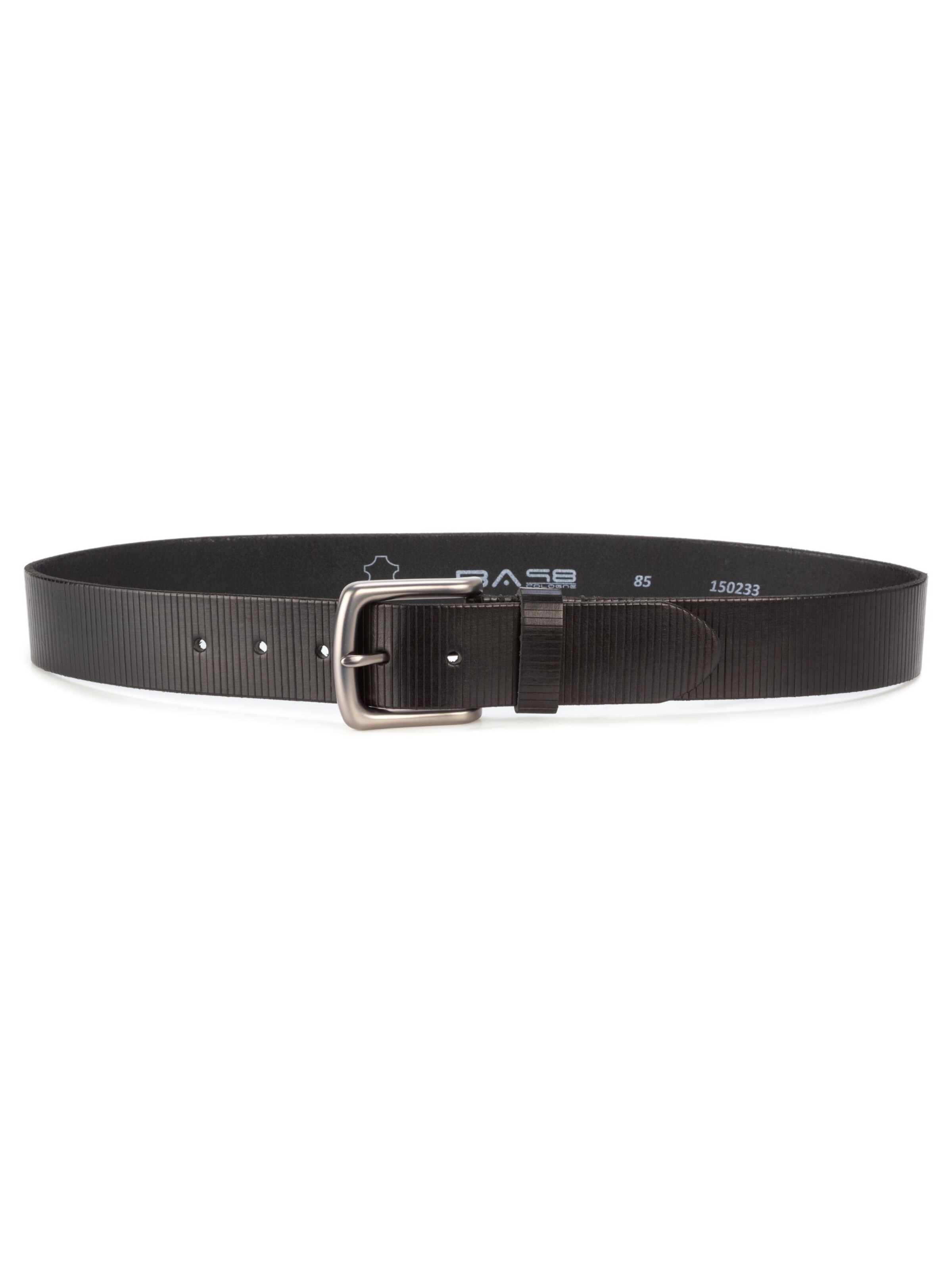 BA98 Gürtel in Schwarz: Vorderseite