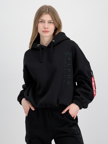 ALPHA INDUSTRIES Sweatshirt in Black