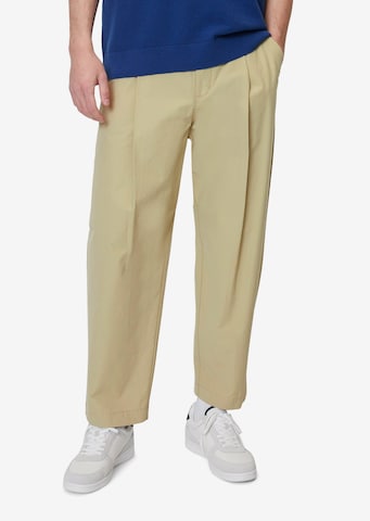 Loosefit Pantaloni con pieghe di Marc O'Polo DENIM in beige: frontale