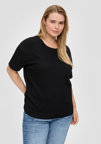 s.Oliver Shirt in Zwart: voorkant