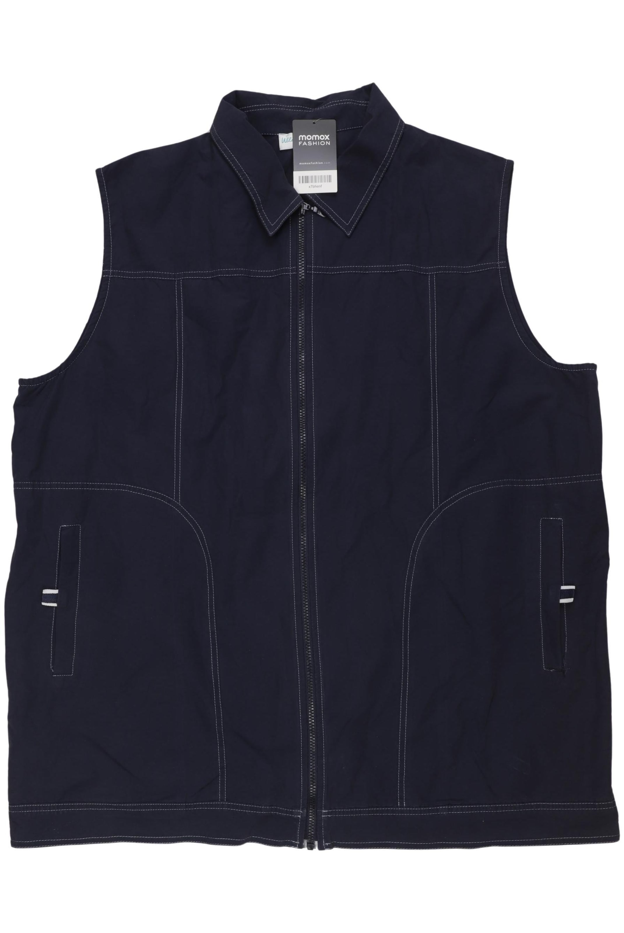 Ulla Popken Weste 5XL in Blau: Vorderseite