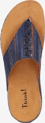 THINK! T-Bar Sandals in Blue
