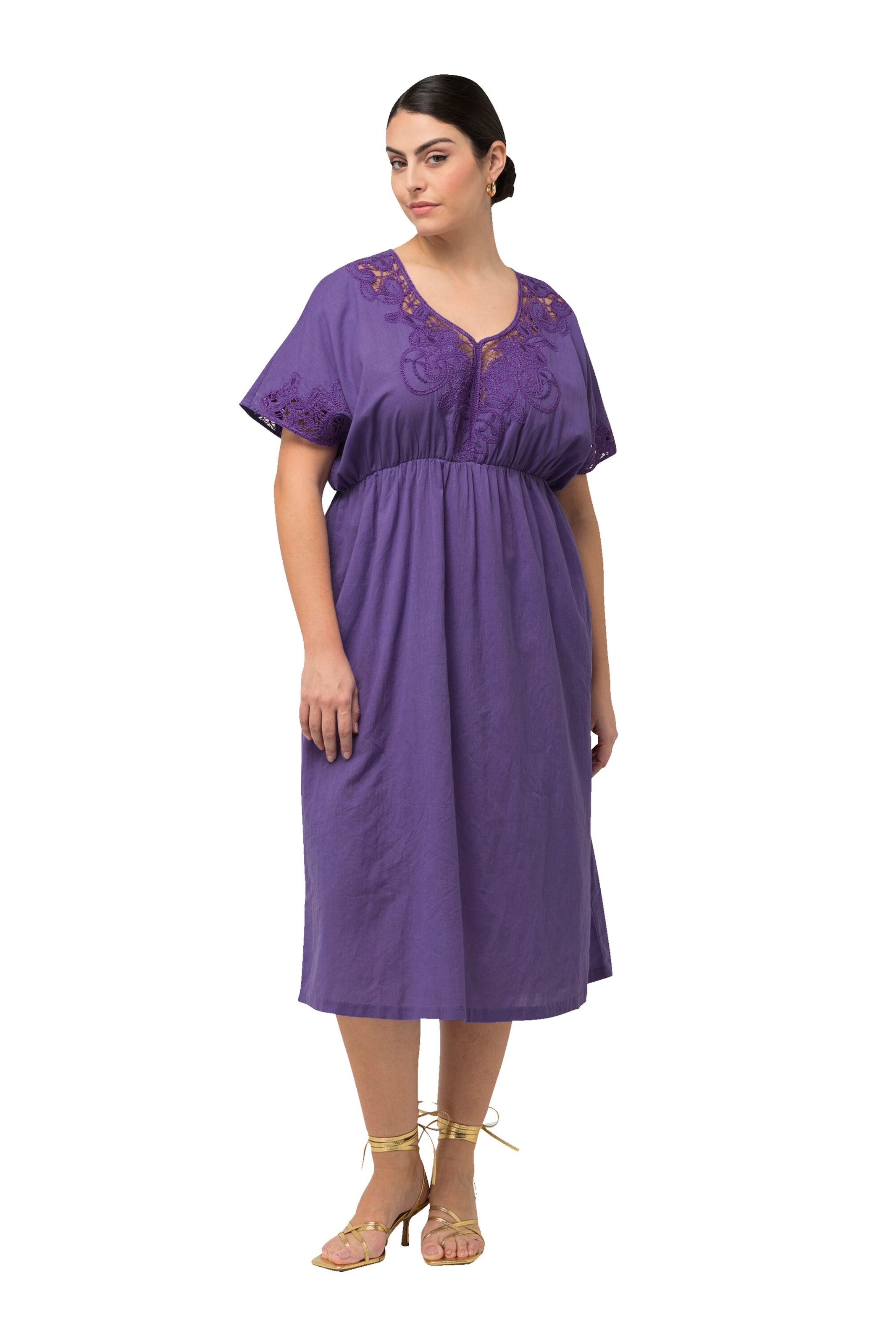 Ulla Popken Jurk in Lila: voorkant