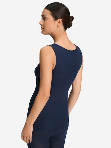 Hanro Top ' Woolen Lace ' in Blauw