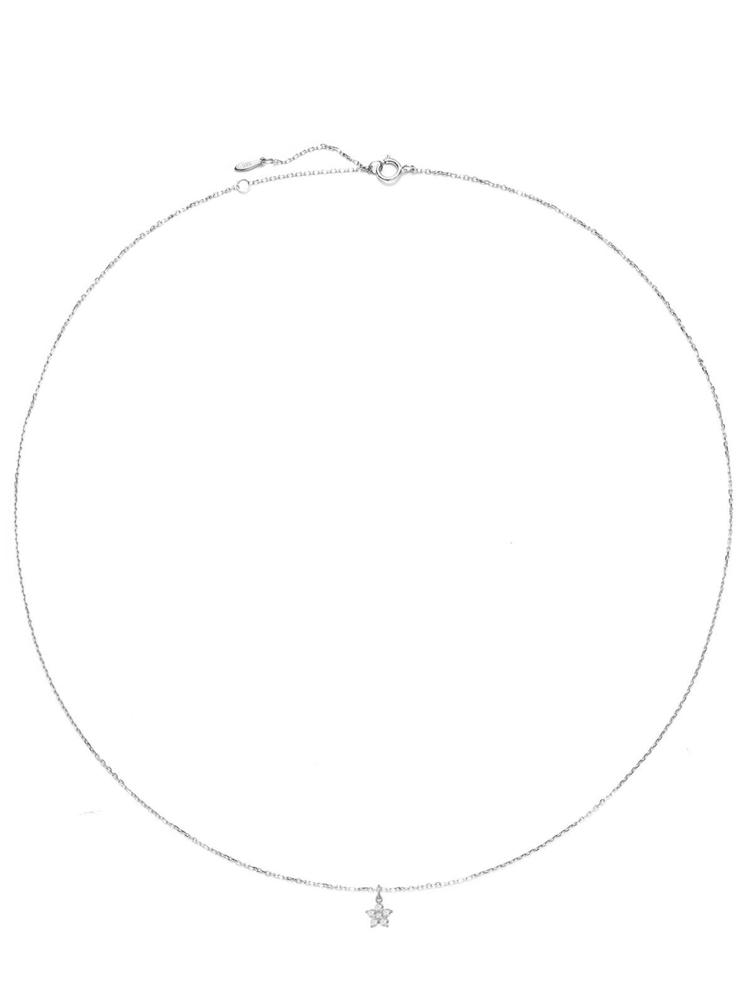 Dear Me Chaîne 'Bloom Essence' en argent, Vue avec produit