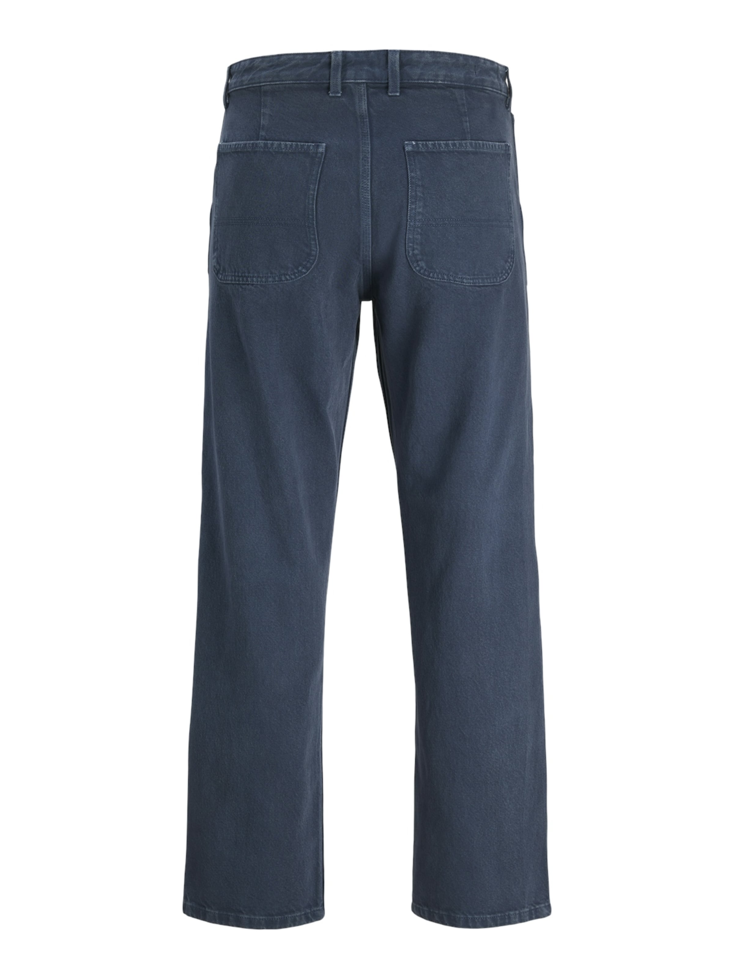 JACK & JONES Широка кройка Дънки 'JJIEDDIE JJWORKER' в синьо