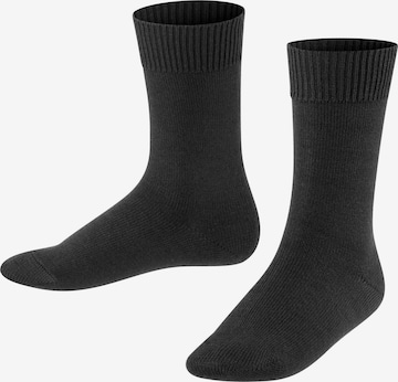 FALKE Socks 'Comfort Wool' in Black: front