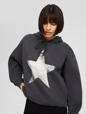 Sweat-shirt Bershka en gris