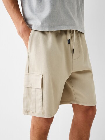 Bershka Loosefit Cargobyxa i beige