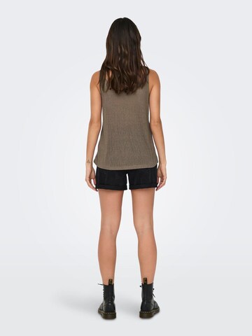 Top di ONLY in marrone