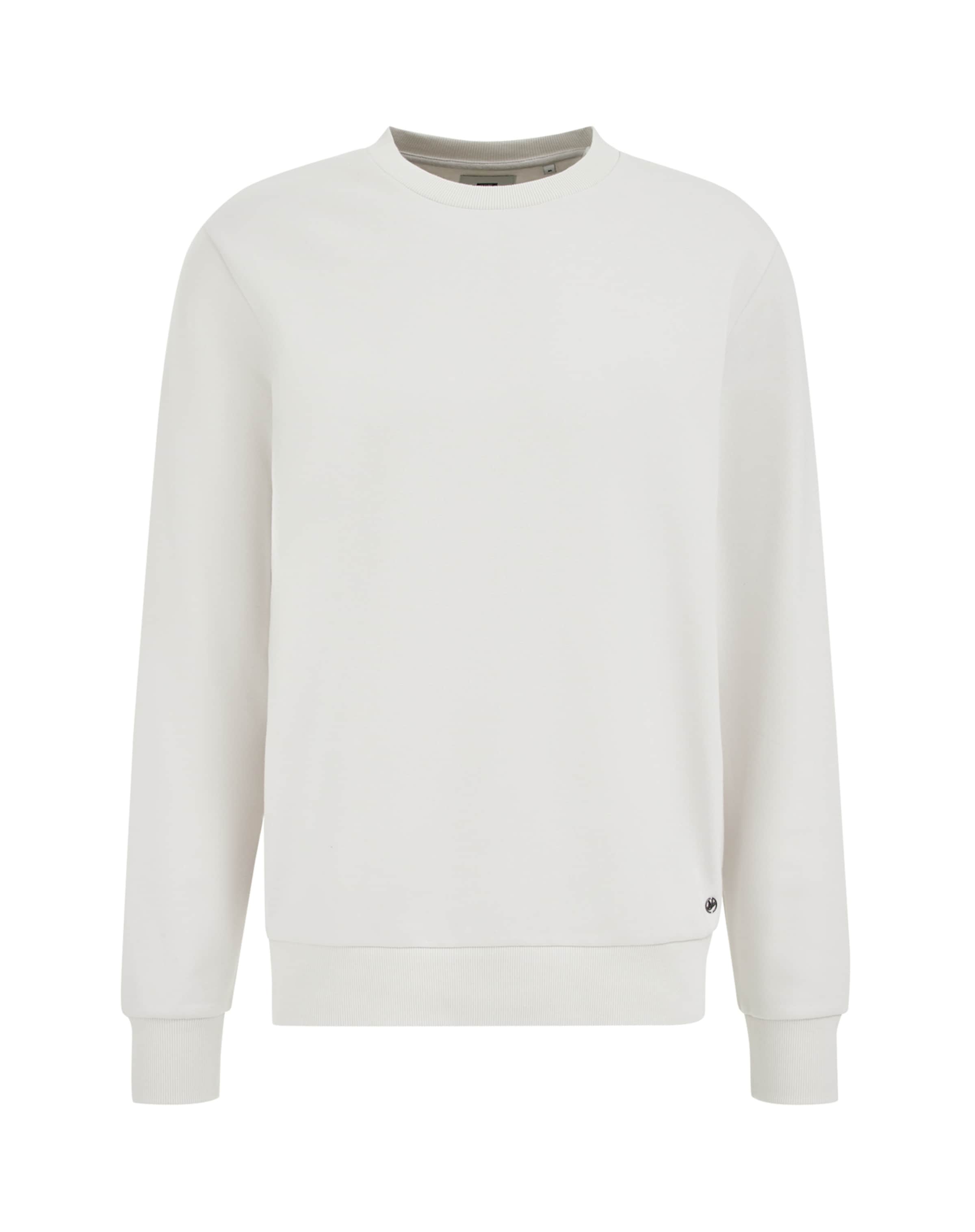 WE FashionSweater majica - bijela boja: prednji dio