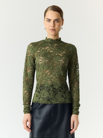 T-shirt 'YASLacey' YAS en vert : devant