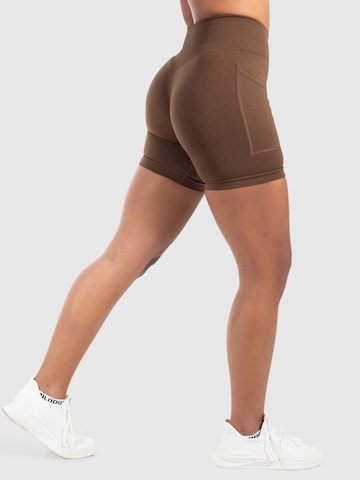 Smilodox Skinny Sportbroek 'Temmy' in Bruin