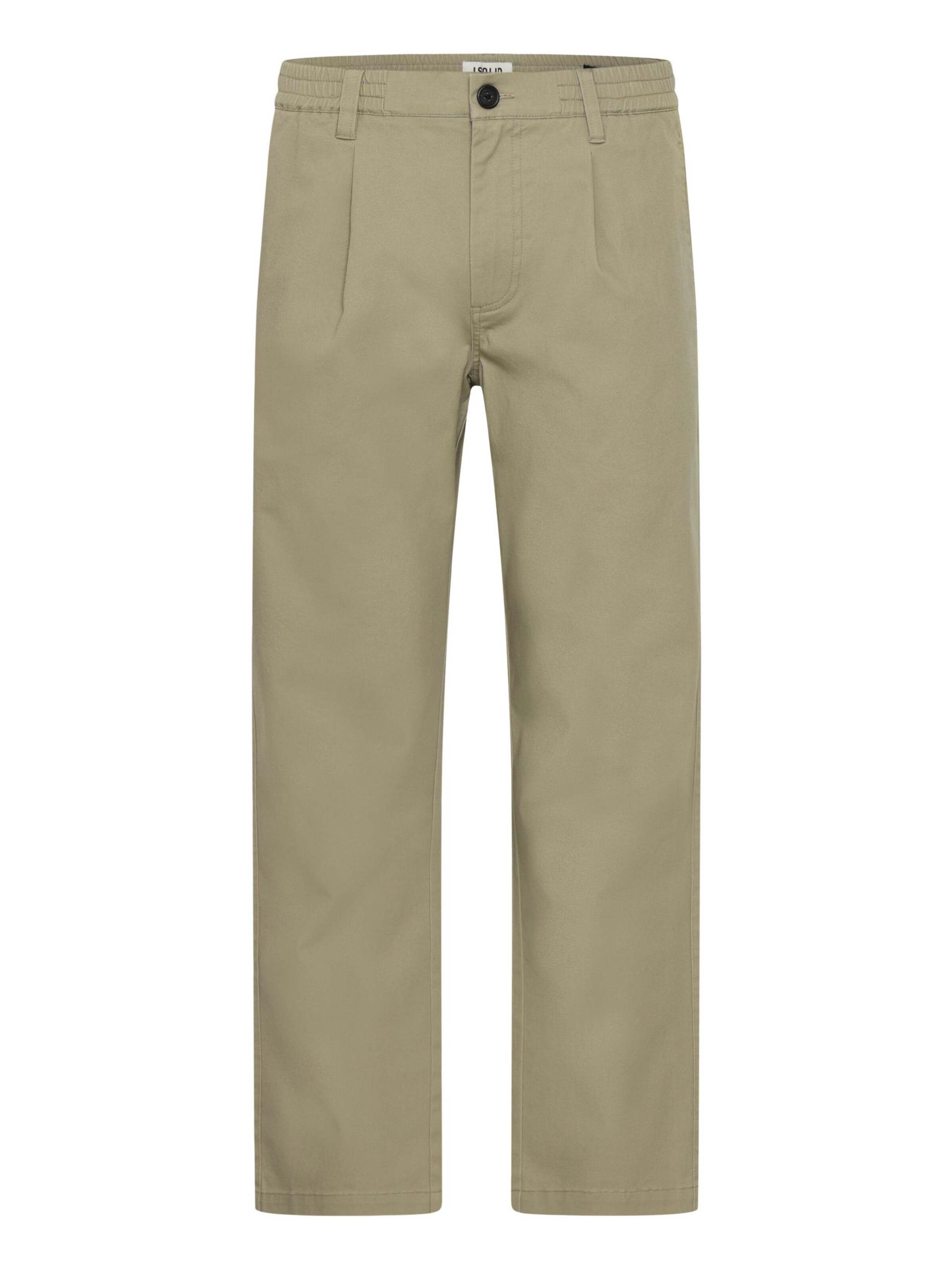 Pantaloni chino ' SDLIAM PLEAT ELAST. ' di !Solid in beige: frontale