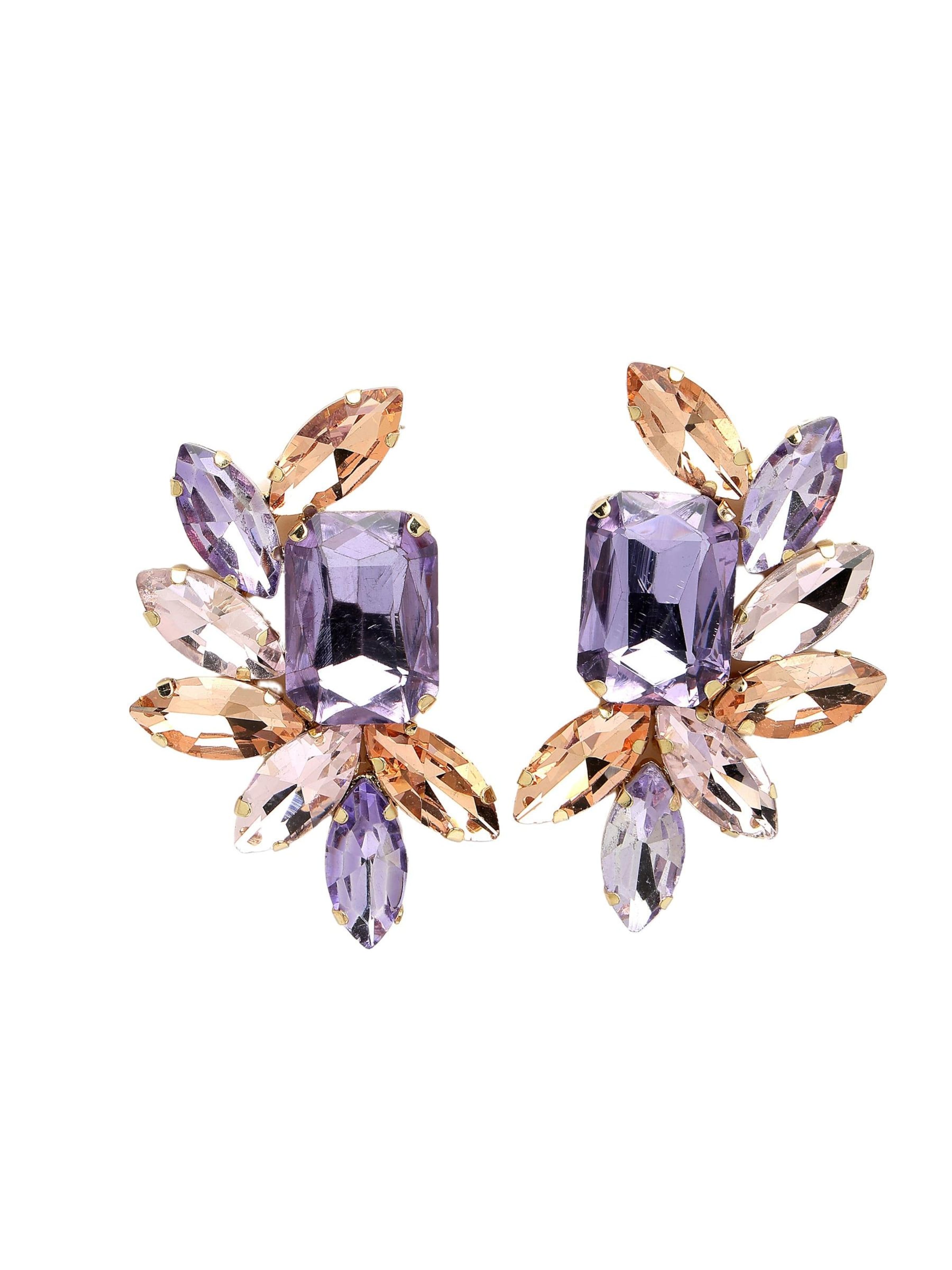 AVANT-GARDE PARIS - Pendientes 'Simonaka' en lila: frente