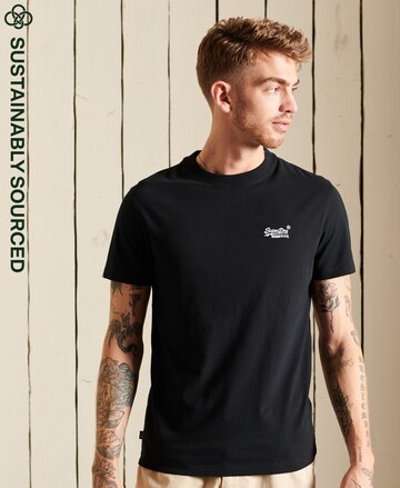 Superdry Shirt in Zwart: voorkant