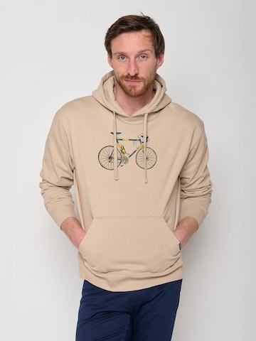 Skinny Leggings 'Bike Knut' GREENBOMB en marron : devant
