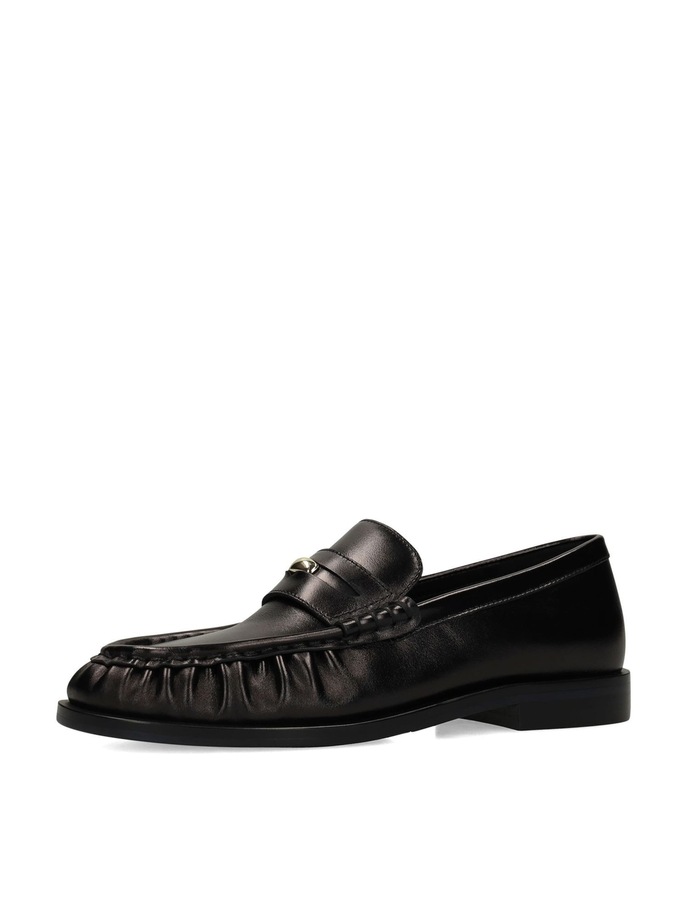 MANFIELD Moccasins in Black: front