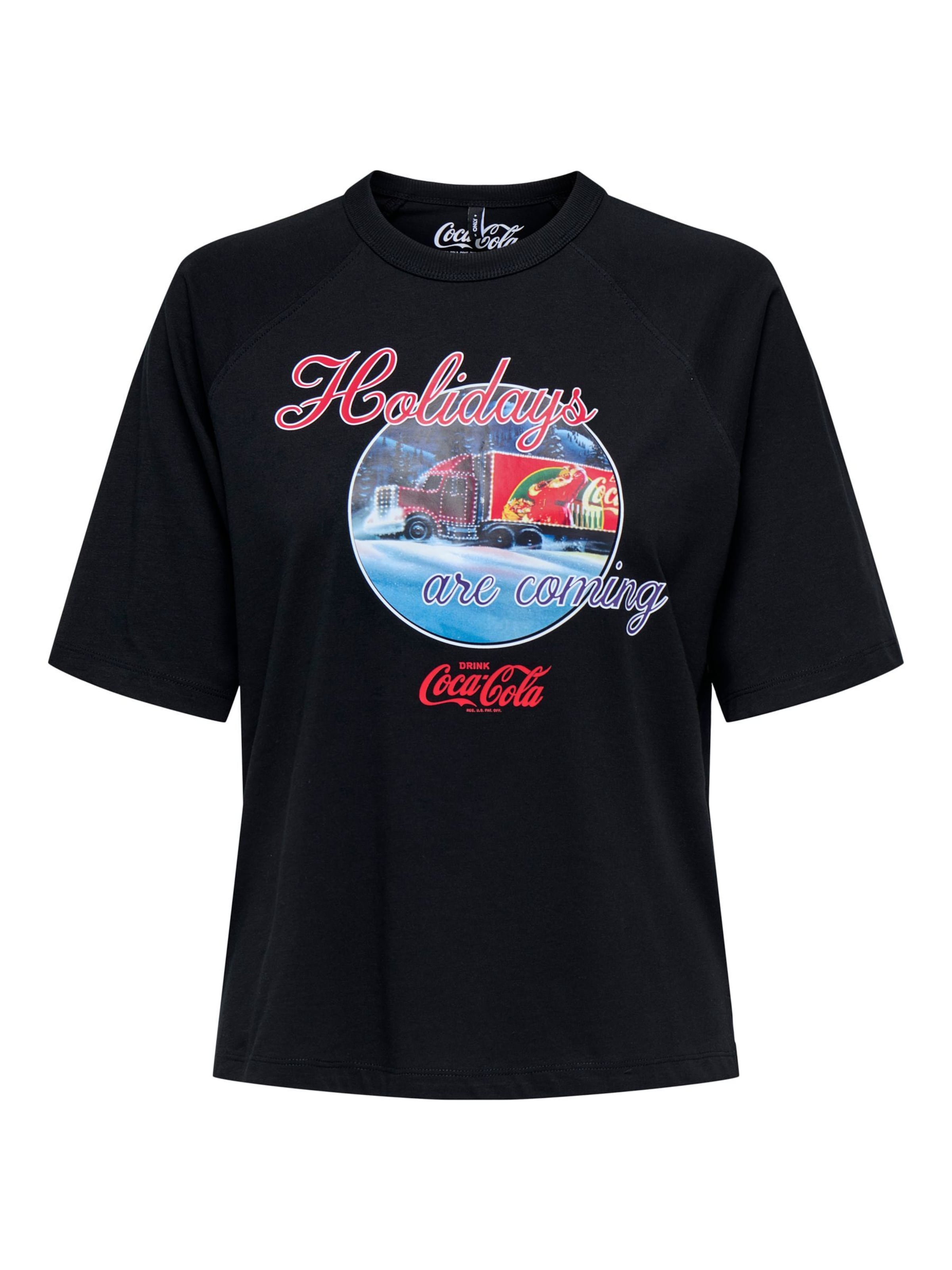 ONLY Carmakoma - Camiseta 'CARCoca' en negro: frente