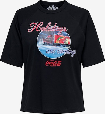 ONLY Carmakoma - Camiseta 'CARCoca' en negro: frente