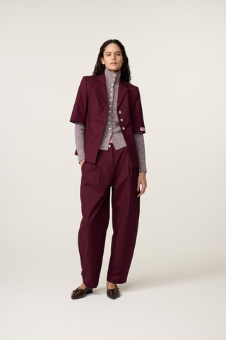 Effilé Pantalon Fabienne Chapot en rouge