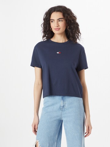 Tommy Jeans Shirt 'Classic' in Blauw: voorkant