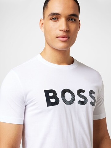 BOSS Green - Camiseta en blanco