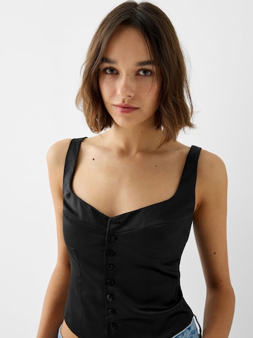 Bershka Blouse in Zwart