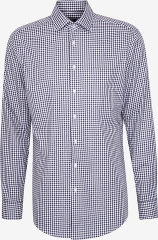 SEIDENSTICKER Regular fit Zakelijk overhemd 'Schwarze Rose' in Blauw: voorkant