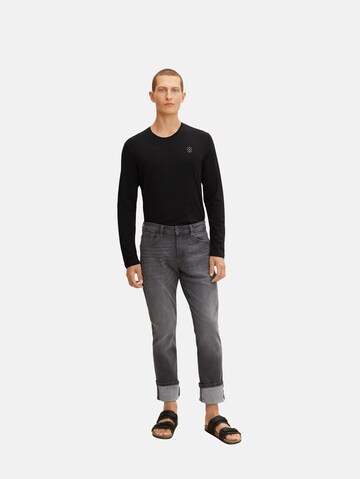 TOM TAILOR Slimfit Jeans 'Josh' i grå: framsida