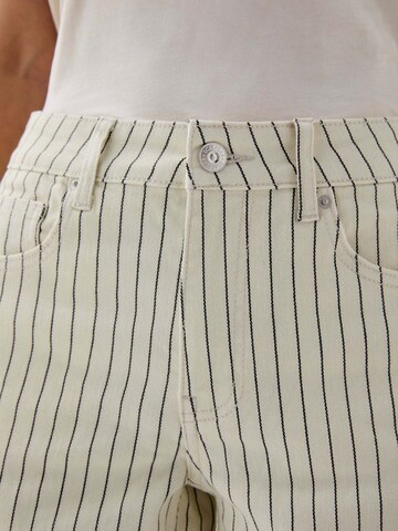 Scalpers Regular Denim Stripes Pant ' ' in Beige