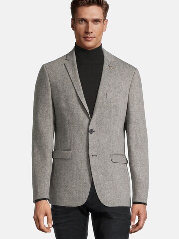 Coupe slim Veste de costume 'Slim Fit' Steffen Klein en gris : devant