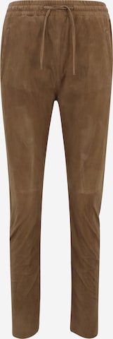 Tapered Pantaloni 'GIFT' de la OAKWOOD pe maro: față