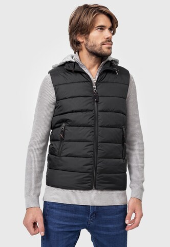 Gilet INDICODE JEANS en noir