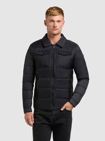 khujo Between-season jacket 'CALZONE' in Black: front