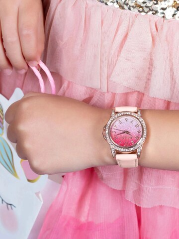 Tikkers Uhr‌‌‌‌‌ in Pink: Vorderseite