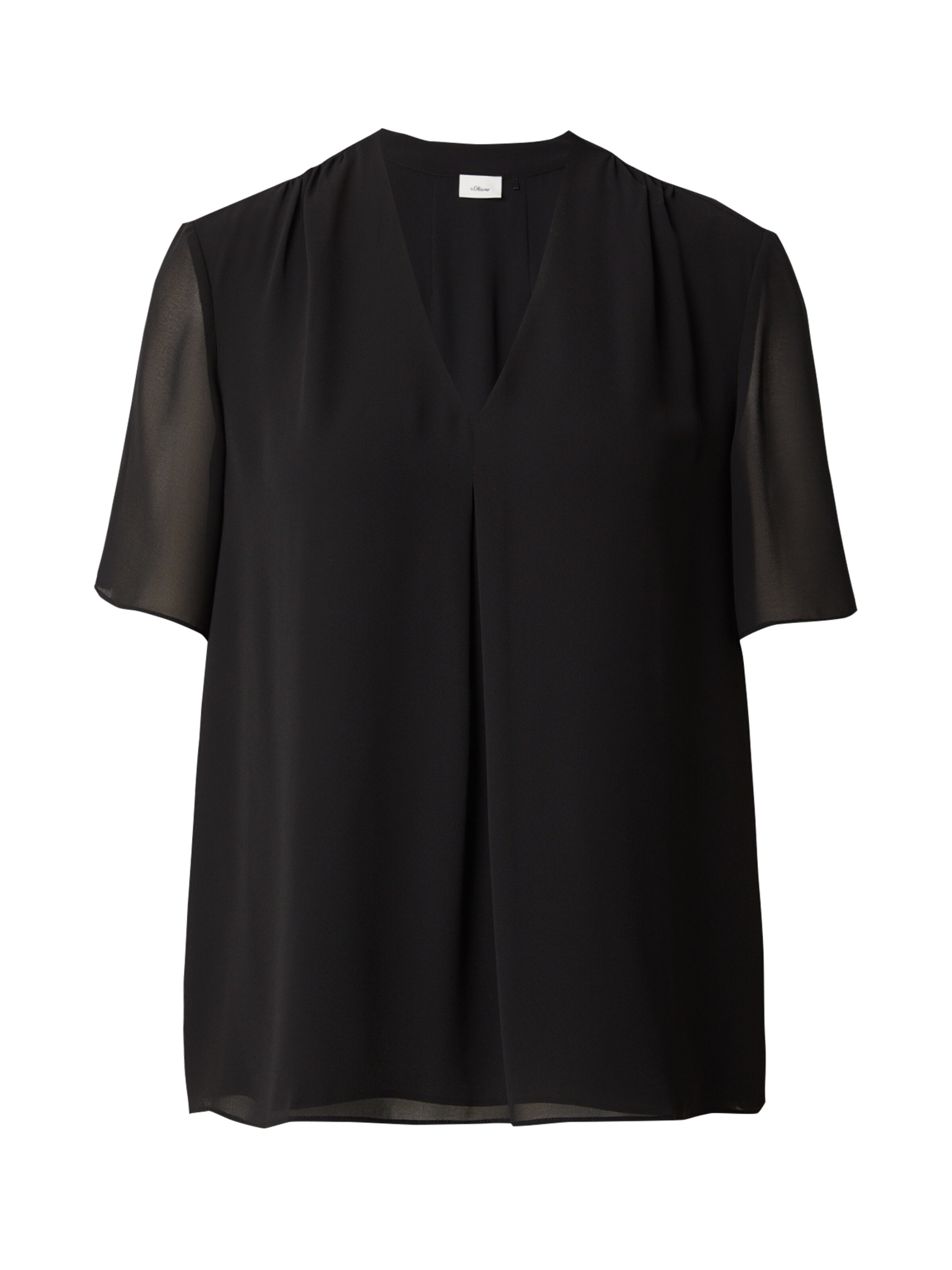 s.Oliver BLACK LABEL Blouse in Zwart: voorkant