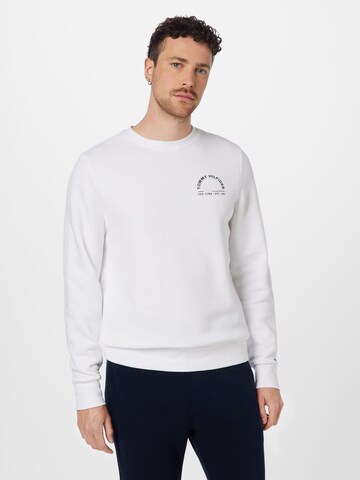 Sweat-shirt TOMMY HILFIGER en blanc : devant