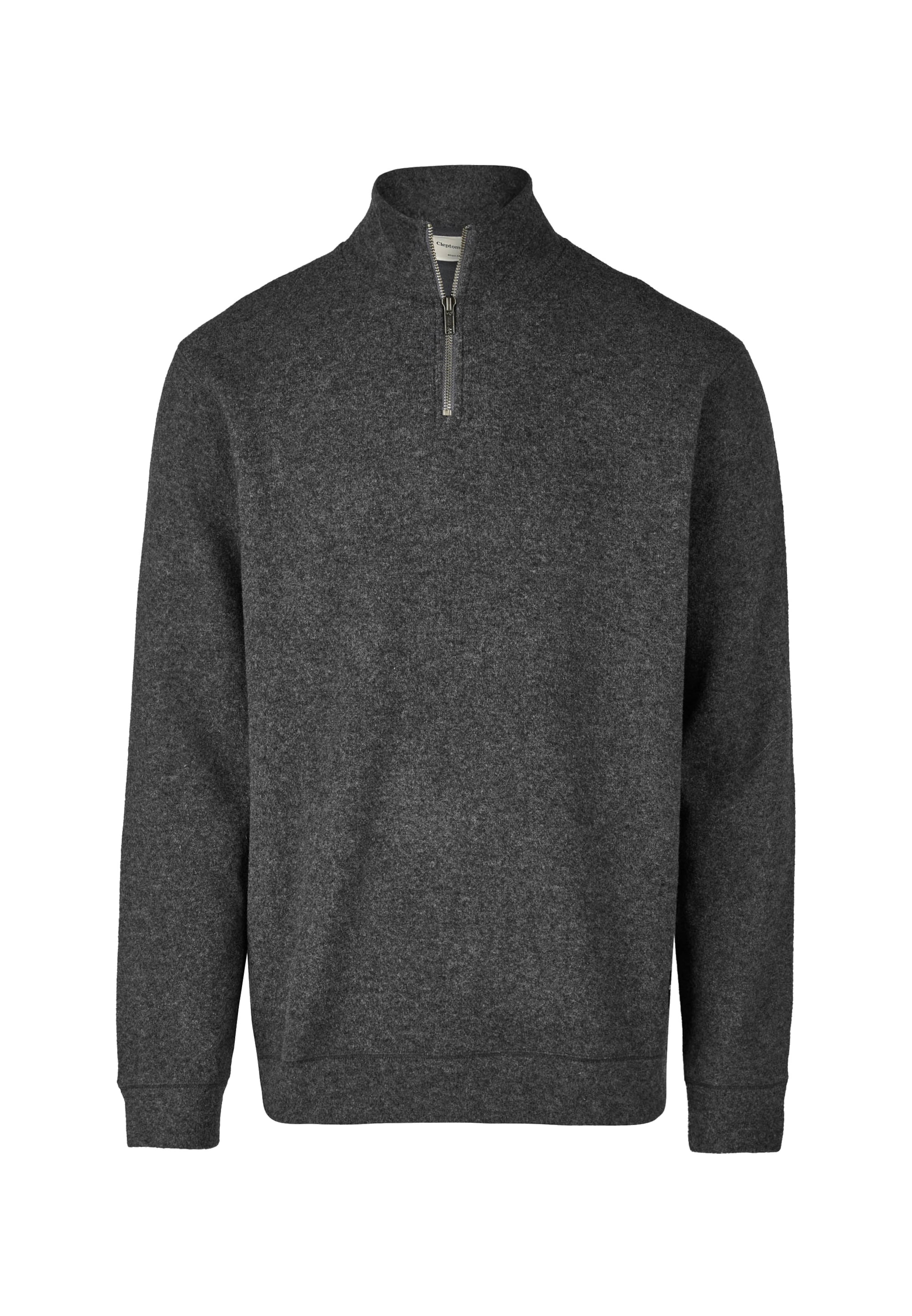 Cleptomanicx Pullover 'Noitch' in Grau: Vorderseite
