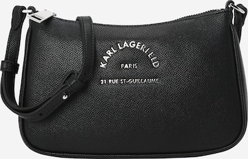 Karl Lagerfeld - Mala de ombro 'Rue St-Guillaume' em preto: frente