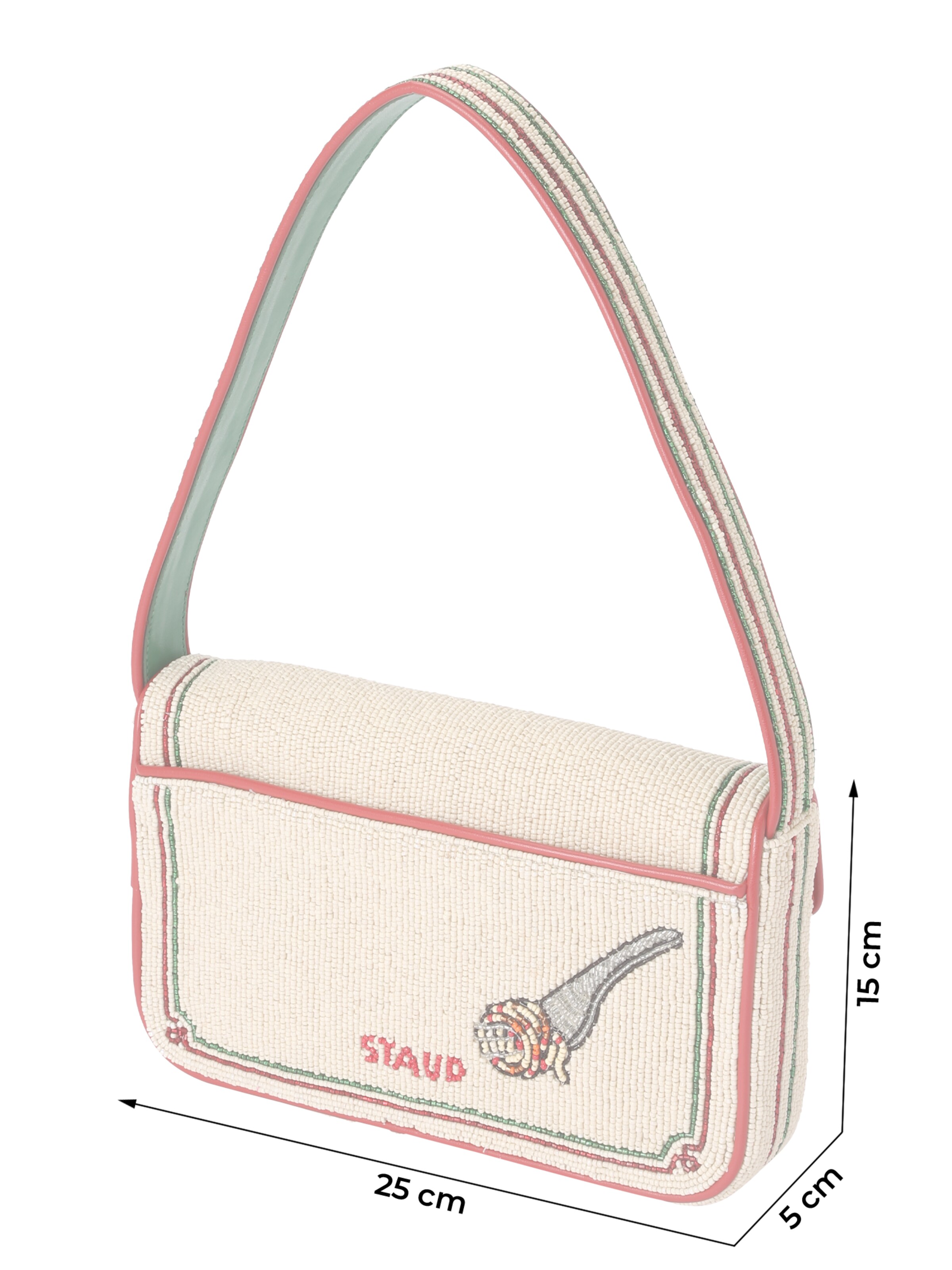 Sac bandoulière 'TOMMY' Staud en rouge