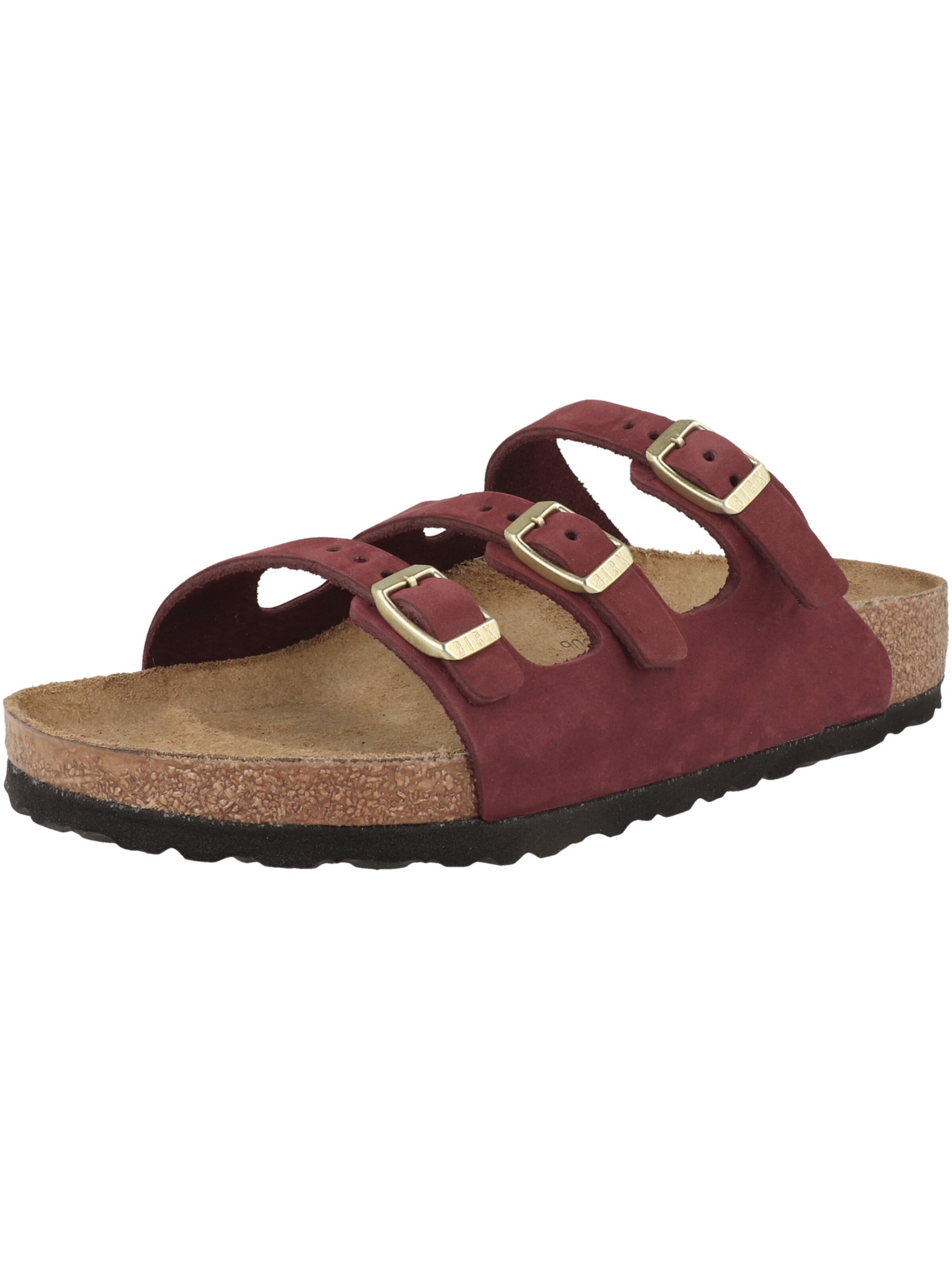BIRKENSTOCK Mule 'Florida' en 37 en bordeaux, Vue avec produit